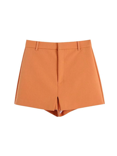 Női szexi narancssárga vágott blézeröltöny, 2022 tavaszi divat, női fűzős, üreges blézer szett Női elegáns rövidnadrág szoknya öltöny