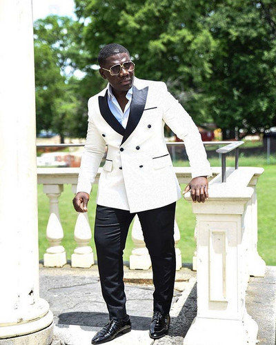 Elegáns barna alkalmi üzleti férfi öltönyök 2019-es Mariage Homme esküvői szmoking Vőlegény öltönyök férfi szmoking (kabát+nadrág)