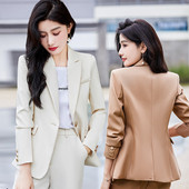 Divat nadrágkosztümök Női üzleti öltönyök nadrág és kabát irodai női blézer munkaruha OL stílus