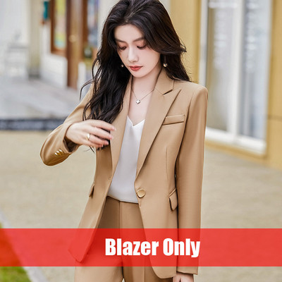 Divat nadrágkosztümök Női üzleti öltönyök nadrág és kabát irodai női blézer munkaruha OL stílus