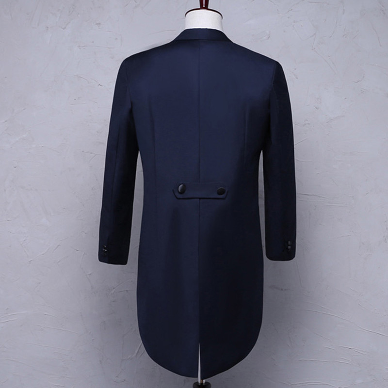 Férfi fraktok 5 részes szett szmoking öltönyök fecskefarkú kabát formális buli esküvői színpad Férfi dzseki táncvarázsfarkú öltönyök