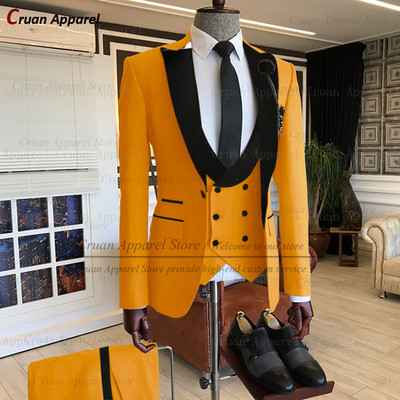 20 színű legújabb khaki esküvői férfi öltöny szett, szabott fehér vőlegény vőlegény szmoking formális fekete bársony blézer mellény nadrág 3 db