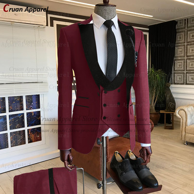 20 színű legújabb khaki esküvői férfi öltöny szett, szabott fehér vőlegény vőlegény szmoking formális fekete bársony blézer mellény nadrág 3 db