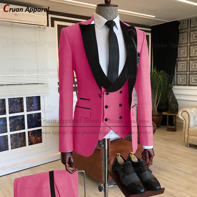 20 színű legújabb khaki esküvői férfi öltöny szett, szabott fehér vőlegény vőlegény szmoking formális fekete bársony blézer mellény nadrág 3 db