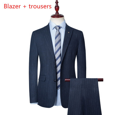 2022Új (blézer + nadrág) Férfi öltönyök Különféle elegáns olasz stílusú úri alkalmi karcsú ruha Esküvői ruha 2 részes szett