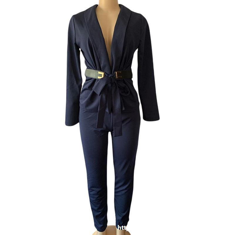 Ingyenes Pu bőr szárnyak blézeröltöny 2 részes szett 2023 női irodai blézer gomb nélküli, magas elasztikus derekú ceruzanadrág szettek