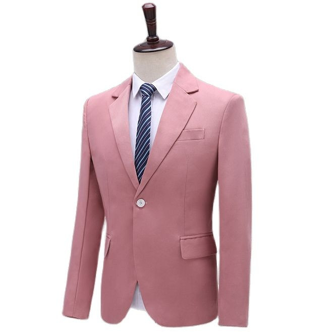 Rózsaszín báli öltönyök férfiaknak Esküvői vőlegény szmoking öltönyök Férfi színpadi énekes jelmez Home Party Stage férfi öltönyök nadrággal Ternos 5XL