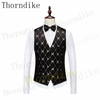 Thorndike 2022 Мъжки костюм Моден официален бизнес Slim Fit Блейзъри от 3 части Мъжки смокинг Сватбени мъжки костюми Костюм за младоженеца