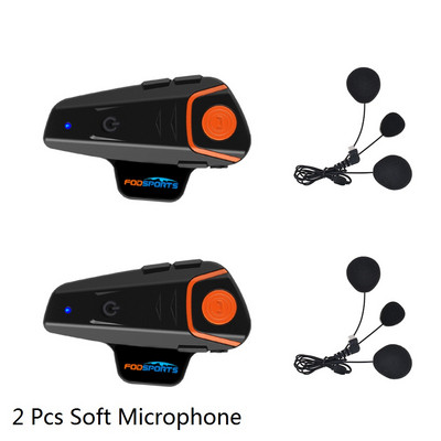 Fodsports BT-S2 Pro motoros sisak kaputelefon motoros vezeték nélküli bluetooth headset vízálló 1000m BT 5.0 Interphone FM Type-C