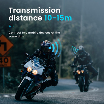 Ακουστικά BT12 Bluetooth 5.0 για κράνος Ακουστικά Μοτοσικλέτας Handsfree Moto Motor Bike Μοτοσικλέτα Ασύρματο ακουστικό Bluetooth