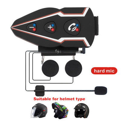 Motorkerékpár Bluetooth sisak fejhallgató vezeték nélküli vízálló kihangosító hívás Moto headset zenei fülhallgató versenyzőknek