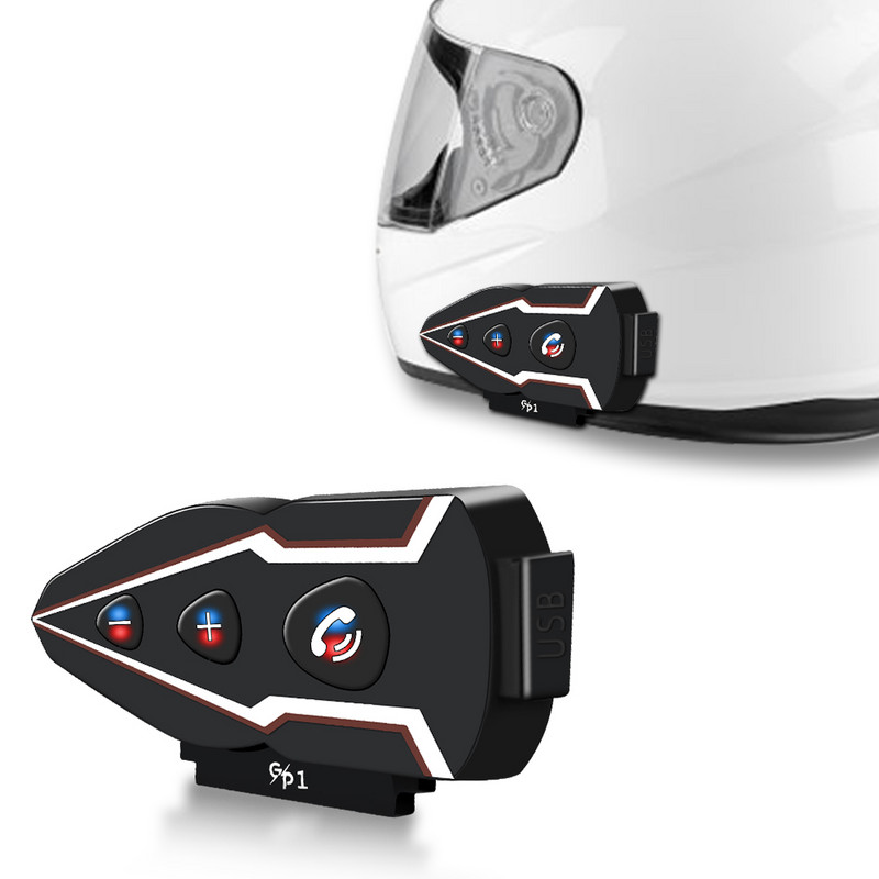 Motorkerékpár Bluetooth sisak fejhallgató vezeték nélküli vízálló kihangosító hívás Moto headset zenei fülhallgató versenyzőknek