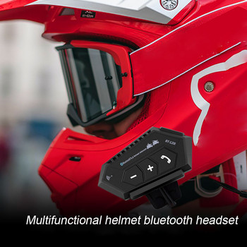 Мотоциклетна каска Слушалки Bluetooth 5.0+CSR Слушалки 2000mah Батерия против смущения Хендсфри за цяла/половин лицева каска