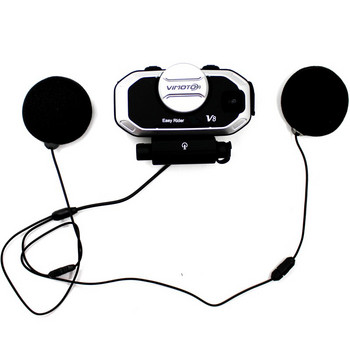 Vimoto V8 английска версия Easy Rider Helmet BT Headset Мотоциклетни стерео слушалки за мобилен телефон GPS двупосочно радио