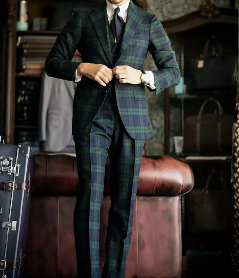 2022-es, jóképű, karcsú férfi öltönyök esküvői/bálozói/buli üzleti blézer, egysoros, 3 részes (kabát+nadrág+mellény) Traje Novio Best