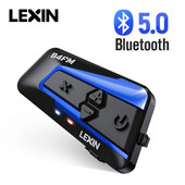 Lexin B4FM-X Intercomunicadores de Casco Moto BT5.0 motoros kaputelefon sisak fejhallgatók vízálló FMRadio és 850mAh akkumulátor 1 db