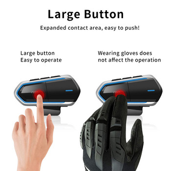 VR робот Водоустойчив Moto Bluetooth V4.1 Каска Слушалки Мотоциклет FM Радио Слушалки Стерео каска Слушалки със свободни ръце