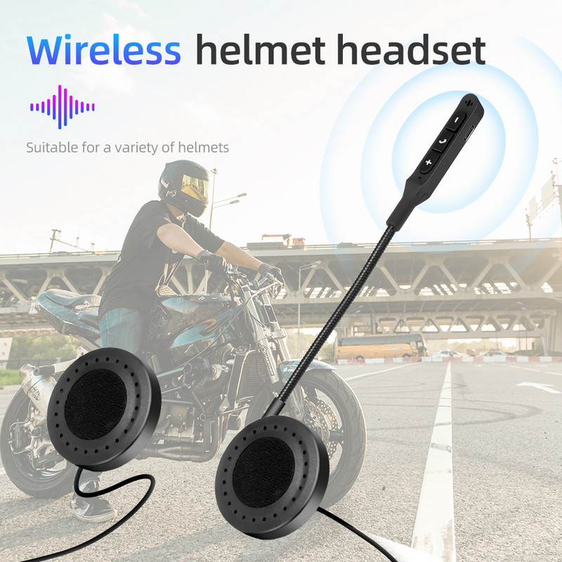 Bluetooth 5.0 BT19 Moto sisak fejhallgató vezeték nélküli kihangosító készlet Sztereó interferencia Bluetooth fülhallgató mikrofon