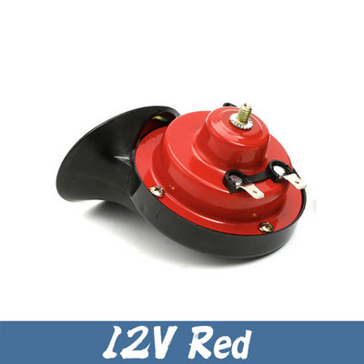 12V 48V 60V Motorkerékpár Vízálló csigakürt Szuper hang monofonikus Robogók Motorkerékpár tartozékok elektromos moped kürt Fekete