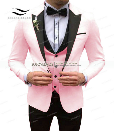 Férfi fehér öltönyök, karcsú szabású, 3 részes üzleti dzseki szmoking blézer úriember esküvői vőlegény báli esti parti iskolába