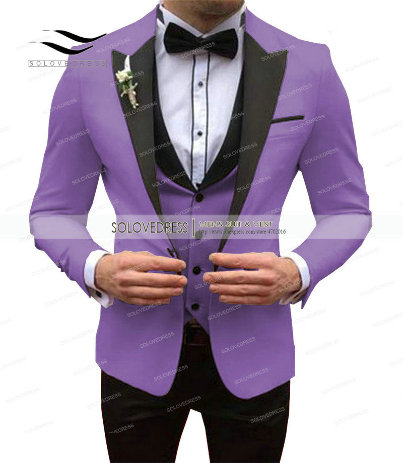 Férfi fehér öltönyök, karcsú szabású, 3 részes üzleti dzseki szmoking blézer úriember esküvői vőlegény báli esti parti iskolába