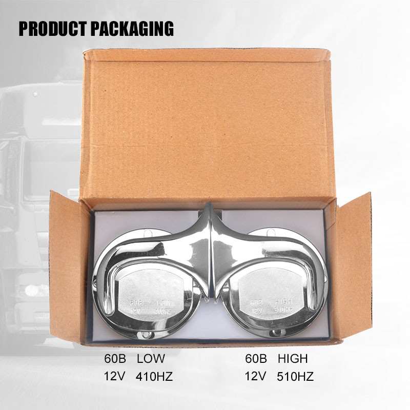 Pár 118DB motorkürt króm motorkerékpár hangos, kéthangú elektromos csiga légkürt sziréna autós motorkerékpár robogó teherautóhoz 12V