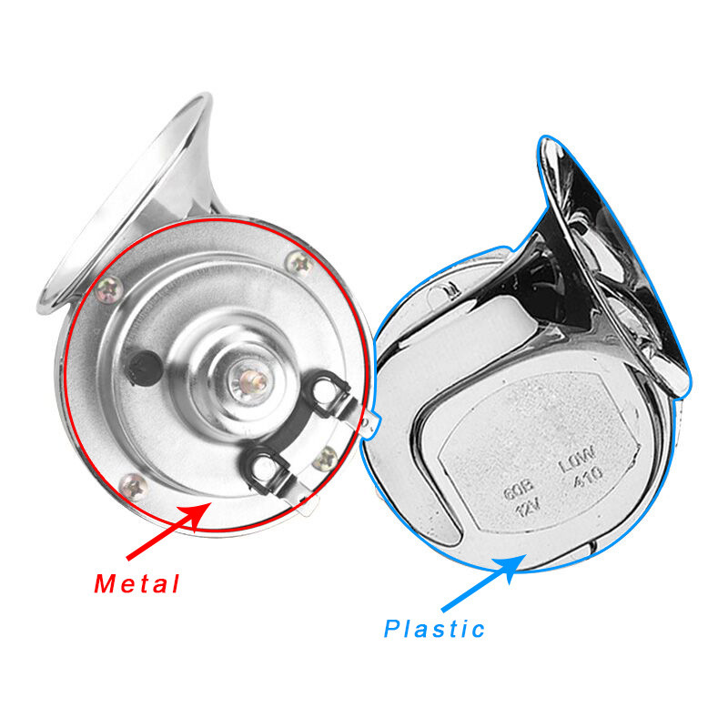 Pár 118DB motorkürt króm motorkerékpár hangos, kéthangú elektromos csiga légkürt sziréna autós motorkerékpár robogó teherautóhoz 12V