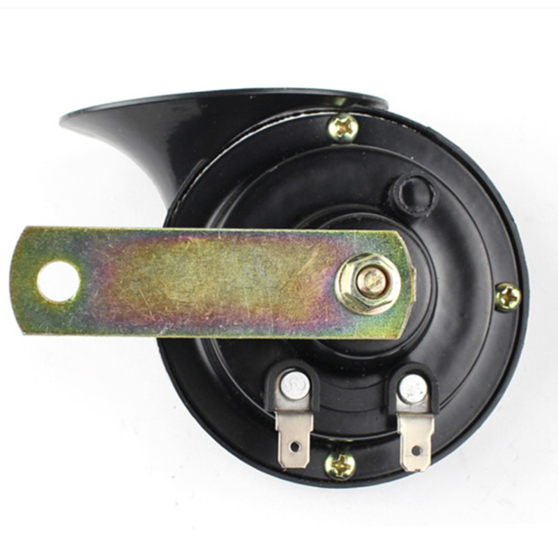 12V 48V 60V Motorkerékpár vízálló csigakürt Super Sound Monofon robogók Rlectric Moped Horn Fekete motorkerékpár tartozékok