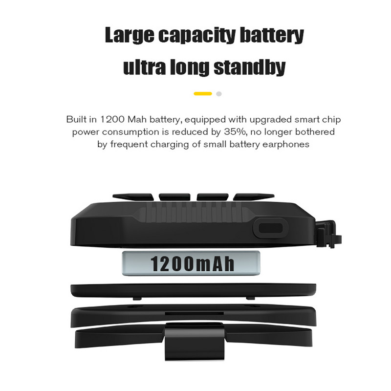 1200 mAh motoros sisak vezeték nélküli fejhallgató BT 5.0 Bluetooth sisak fejhallgató hangsegéd Moto fülhallgató motoros fejhallgató