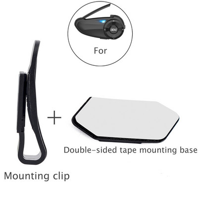 EJEAS Q7 új stílusú rögzítőkapocs, kétoldalas szalagtalp 2 az 1-ben fülhallgató fejhallgató Quick7 motoros sisakhoz Bluetooth kaputelefon