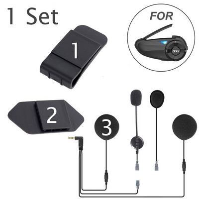 EJEAS Q7 új stílusú rögzítőkapocs, kétoldalas szalagtalp 2 az 1-ben fülhallgató fejhallgató Quick7 motoros sisakhoz Bluetooth kaputelefon