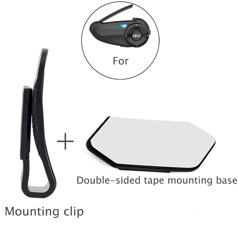 EJEAS Q7 új stílusú rögzítőkapocs, kétoldalas szalagtalp 2 az 1-ben fülhallgató fejhallgató Quick7 motoros sisakhoz Bluetooth kaputelefon