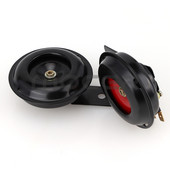 Univerzális motorkerékpár elektromos kürt készlet 12V 24V 36V 48V 60V Vízálló kerek hangos hangszórók robogó moped Dirt Bike ATV-hez