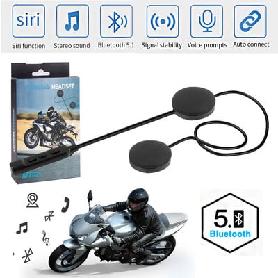 Bluetooth 5.1 Moto sisak fejhallgató vezeték nélküli kihangosító sztereó fülhallgató motoros sisak fejhallgató MP3 hangszóró