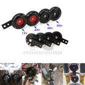 Motorkerékpár elektromos kürt 12V 24V 36V 48V 60V 1.5A 105db vízálló kerek kürt hangszóró robogóelektromos kerékpárhoz