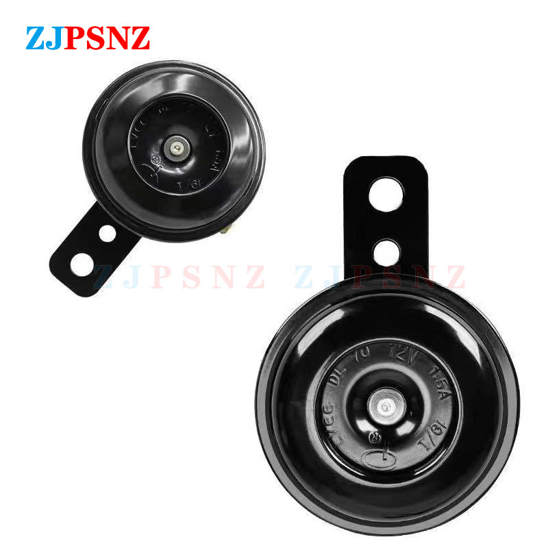 Univerzális robogó kürt 6V 12V 24V 36V 48V 60V 72V E-Bikes motorkerékpár elektromos kürt készletek 110db vízálló kerek hangos kürt hangszóró