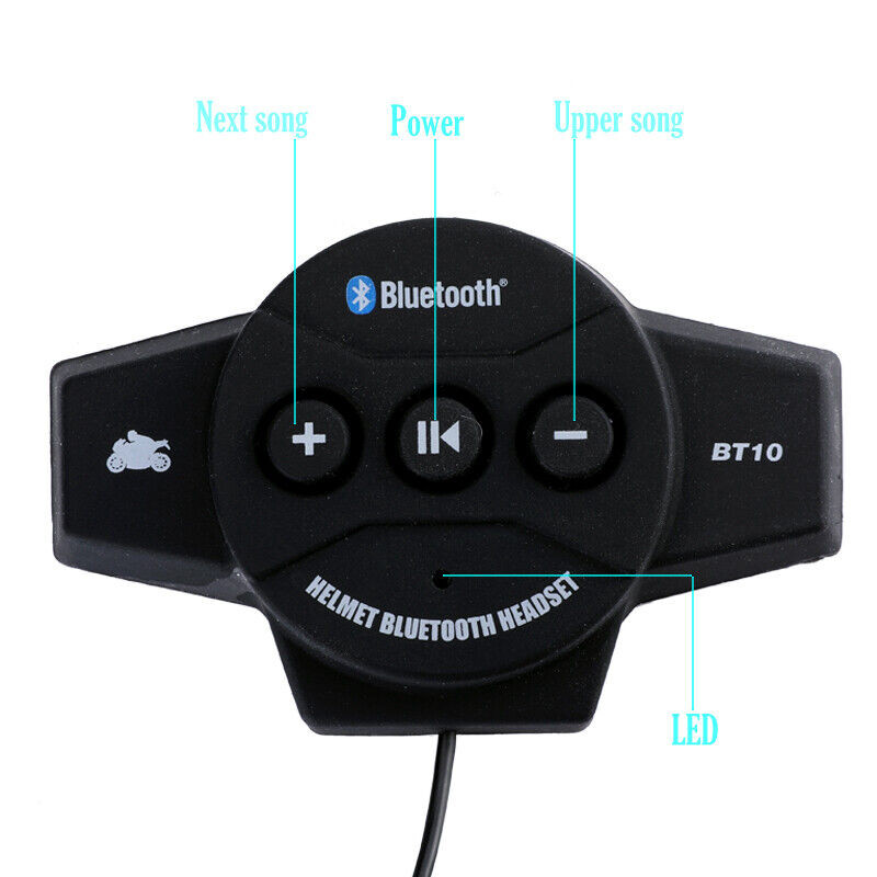 Bluetooth motoros sisak fejhallgató fejhallgató vezeték nélküli motorkerékpár kihangosító sztereó fülhallgató hangszóró zajcsökkentés mikrofonnal