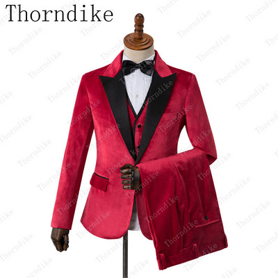 2021-es új férfi bársony esküvői báli öltöny, karcsú szabású férfi üzleti vőlegény öltöny parti vacsora szmoking 3 részes öltöny kabát mellény nadrág