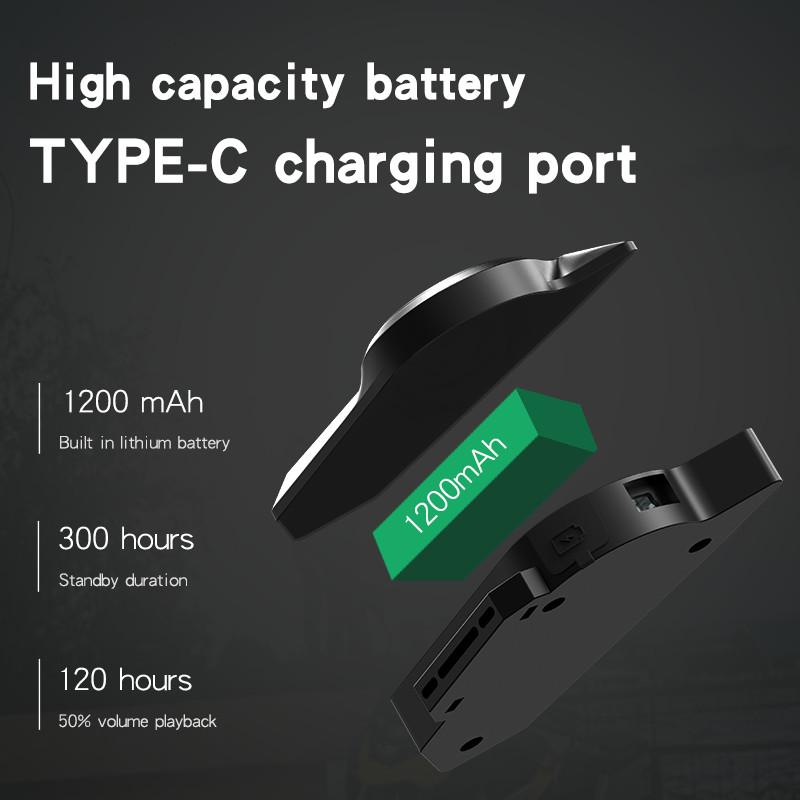 X-15 2 az 1-ben mikrofon Bluetooth motoros sisak fejhallgató 1200mAh akkumulátor IP65 vízálló cserélhető színű hangszóró zenei fejhallgató