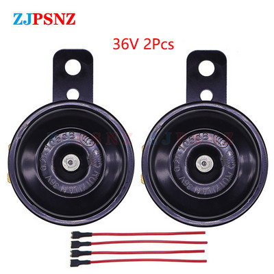 E-bike motorkerékpár elektromos robogó kürt készletek 6v 12v 24v 36v 48v 60v 72v vízálló kerek szuper hangos kürt hangszóró robogó mopedek