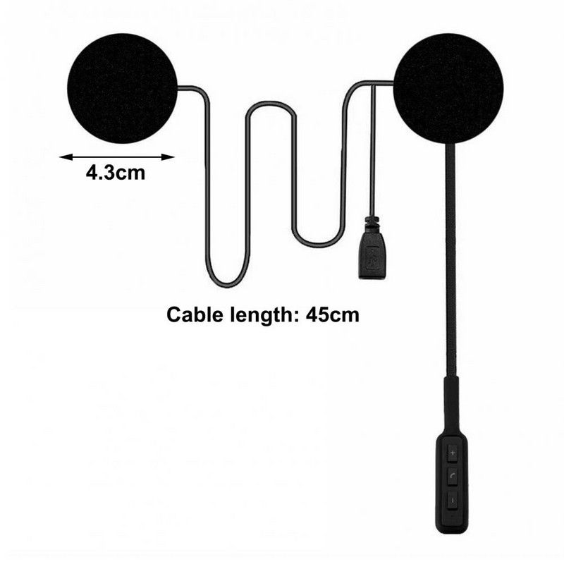 Motoros fejhallgató kihangosító sztereó mikrofonnal Bluetooth-kompatibilis 5.0 motoros sisak kaputelefon sztereó motoros kaputelefon