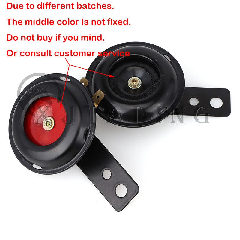 1 db Univerzális motorkerékpár elektromos kürt 12V 24V 48V 60V vízálló kerek hangos hangszóró robogó moped Dirt Bike ATV-hez