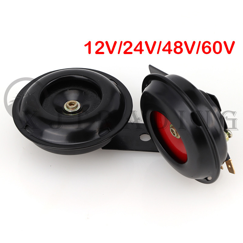 1 db Univerzális motorkerékpár elektromos kürt 12V 24V 48V 60V vízálló kerek hangos hangszóró robogó moped Dirt Bike ATV-hez