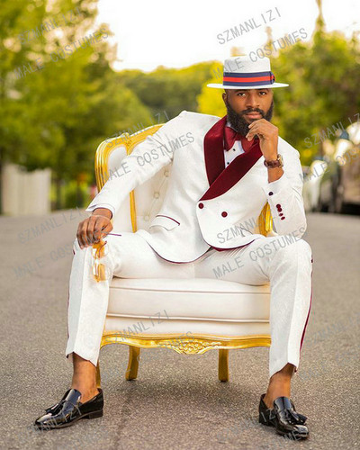 2022 Új, egyedi gyártású, kétsoros, sötétkék férfi öltönyök, alkalmi férfi blézerek, karcsú szabású vőfélyeknek, 2 darabból, jelmez, férfi ruházat