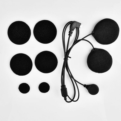 Fodsports FX6 motorkerékpár sisak Bluetooth kaputelefon fülhallgató alkatrészek Kemény puha mikrofon FX6 kaputelefon motorkerékpárhoz Tartozékok