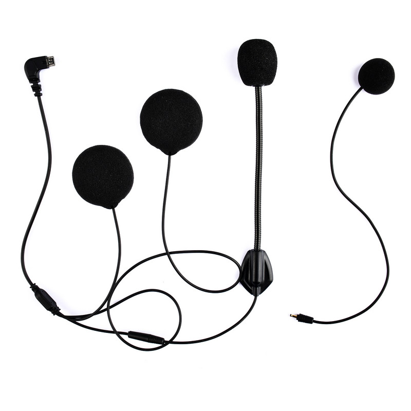 Fodsports FX6 motorkerékpár sisak Bluetooth kaputelefon fülhallgató alkatrészek Kemény puha mikrofon FX6 kaputelefon motorkerékpárhoz Tartozékok