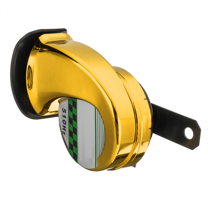 Univerzális autó motorkerékpár motoros teherautó hajó 130DB elektromos hangos csiga légkürt sziréna vízálló 12V fekete