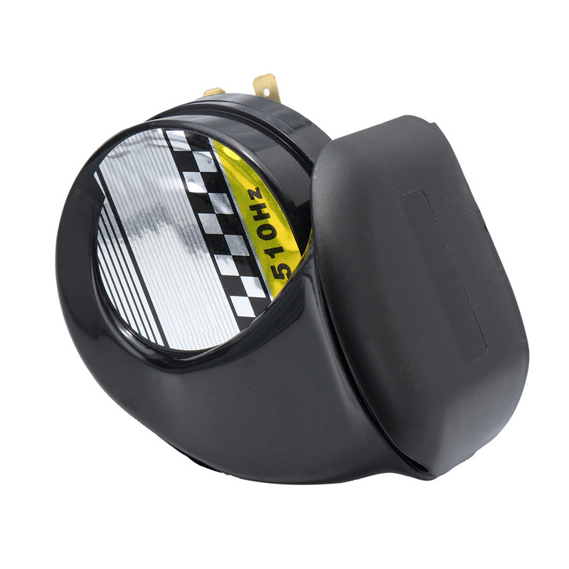 Univerzális autó motorkerékpár motoros teherautó hajó 130DB elektromos hangos csiga légkürt sziréna vízálló 12V fekete