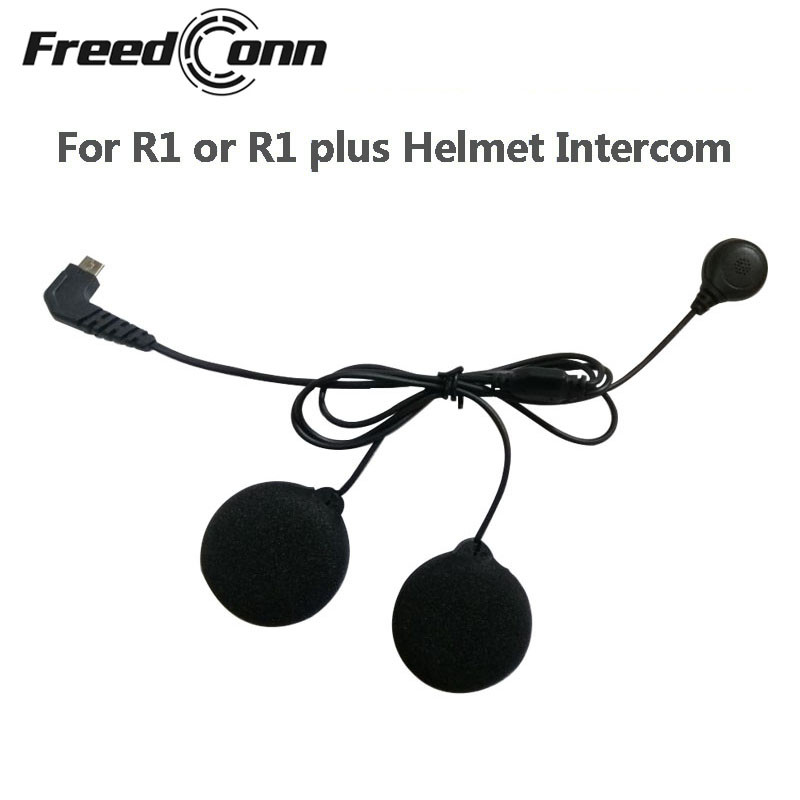 FreedConn R1 vagy R1 Plus fejhallgató fülhallgató mikrofon tartó rögzítő bilincs kétoldalas szalagtalp nyitott félig zárható sisakhoz