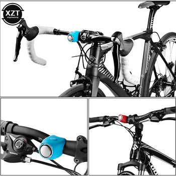 Нов звънец за велосипед 120db Водоустойчив звънец за велосипеден велосипед Електрически клаксон Мини преносим силиконов MTB звънец за шосейно колоездене на кормилото